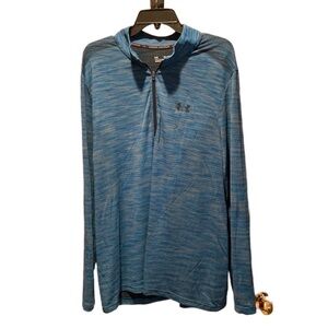 Under Armour Men's Seamless 1/2 Zip Pullover Electric Blue XXL